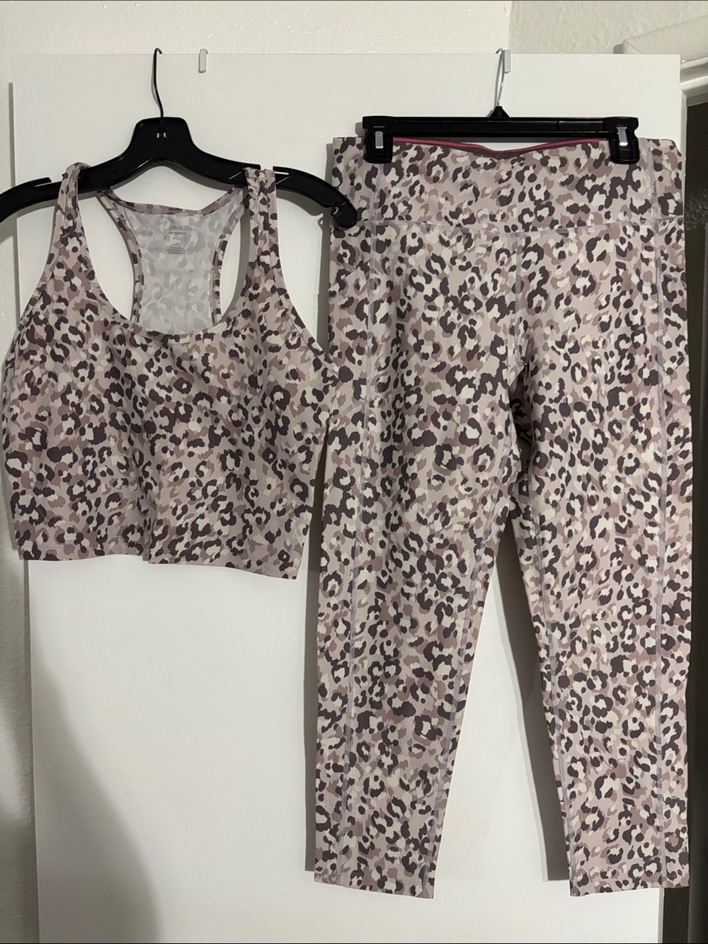 Calvin Klein Performance Mauve Leopard Print Sports Bra